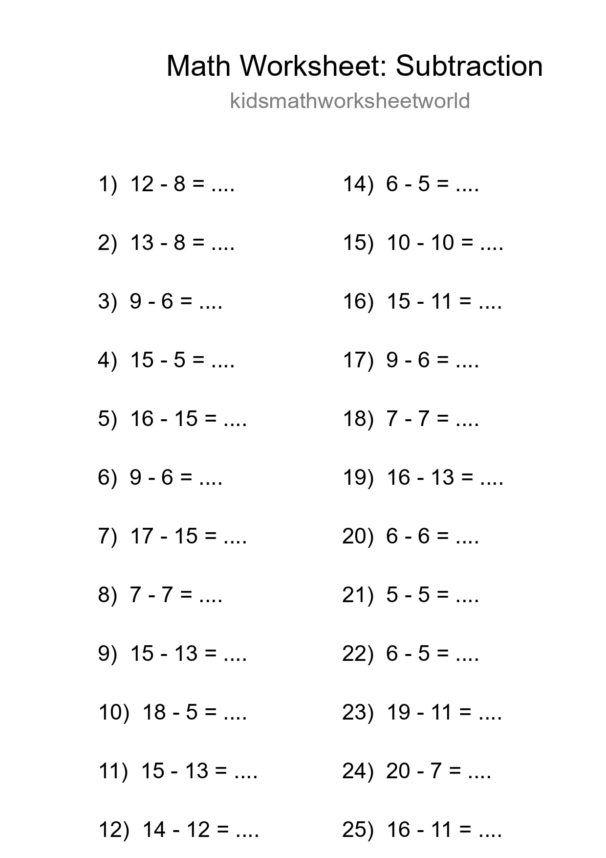 Free 26 Subtraction Math Worksheet For Grade 2 With Answers - Part 184