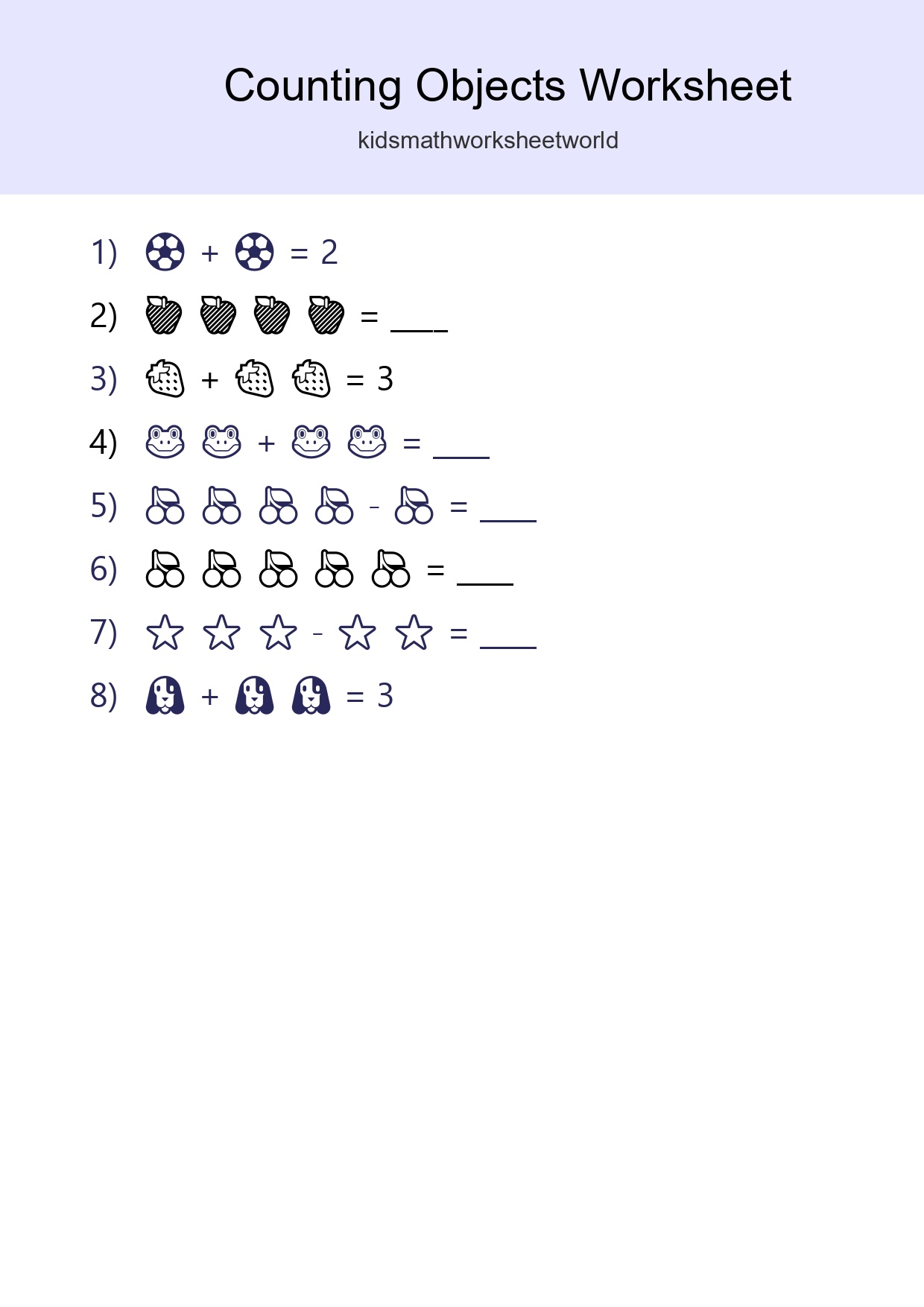Learn Counting With Pictures Worksheet (Pre-K) - Part 267